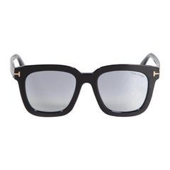 Tom Ford Black Mirrored D-Frame Sunglasses