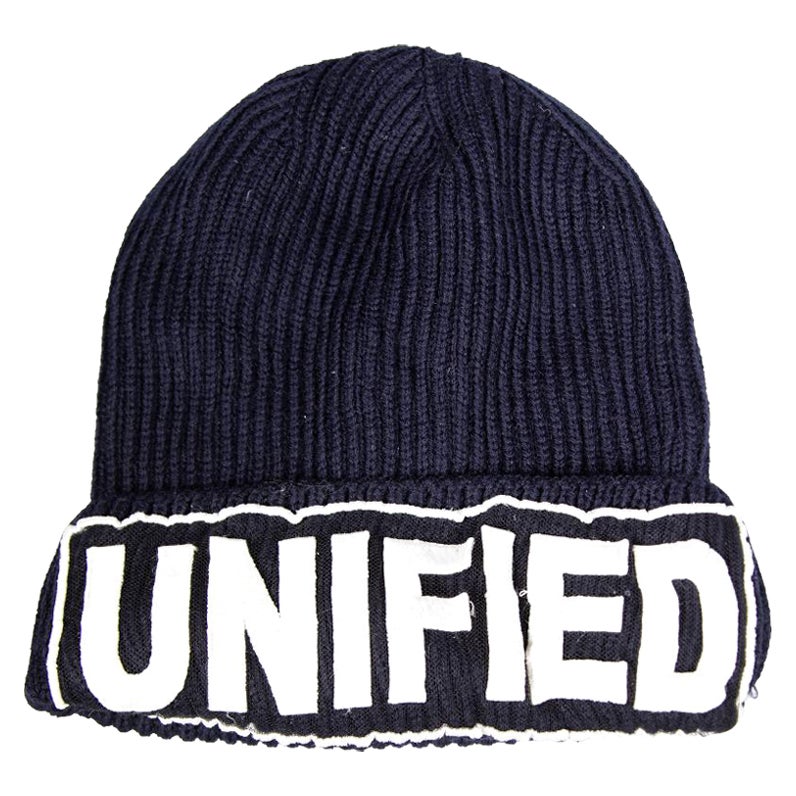 Versace Schwarzes Beanie aus Wolle mit Stickerei im Angebot
