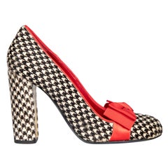 Moschino Pumps in pelo di pony pied-de-poule taglia IT 37.5