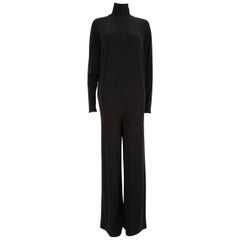 Norma Kamali Mono de manga larga oversize negro Talla S
