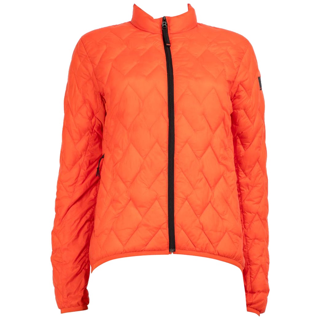 Bogner Orange Insulated Quilted Jacket Size S