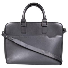 Dunhill Black Leather Medium Briefcase