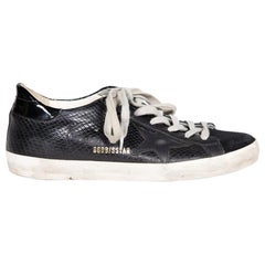 Golden Goose Zapatillas Superstar de piel negra Talla IT 37