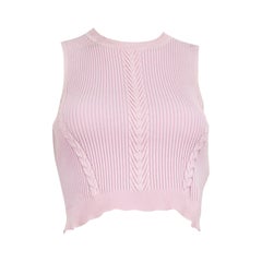 Versace - Top in maglia rosa taglia XS