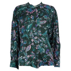 Isabel Marant Green Floral Print Shirt Size L