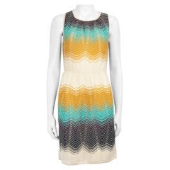 Mini abito senza maniche in maglia a righe Missoni Taglia L.