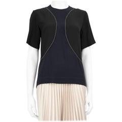 Top a pannelli nero e blu di Marni taglia XS
