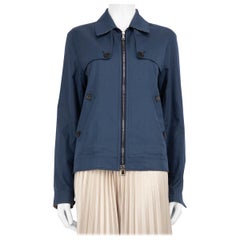 Aquascutum Blue Mid Length Jacket Size XS