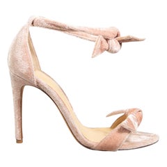 Sandalias de tacón Alexandre Birman de terciopelo rosa talla IT 37