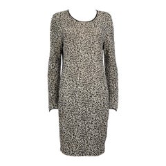 Burberry - Vestito al ginocchio in maglia astratta - taglia L.