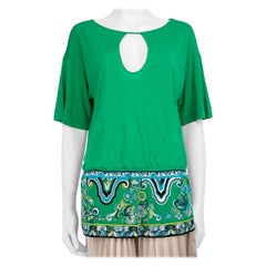 Emilio Pucci Greene & Greene Greene & Greene Top con motivo astratto Taglia S