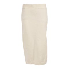 Tom Ford Jupe midi en cachemire écru Taille M