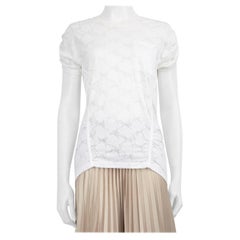 Balenciaga - Haut blanc imprimé abstrait, taille S