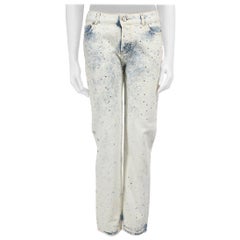 Alexandre Vauthier Blue Denim Embellished Jeans Size M