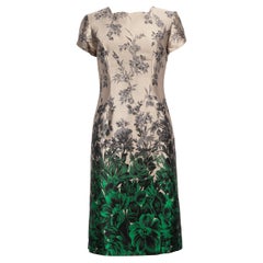 Carolina Herrera Vestido Floral Bodycon a la Rodilla Talla S
