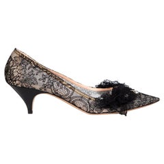 Rochas escarpins noirs à talons bas, taille IT 41