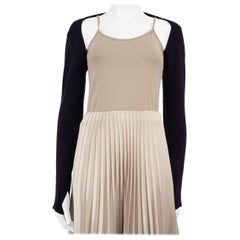 Dion Lee Navy Long Sleeve Bolero Knit Top Size M
