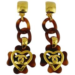 Chanel Vintage Extra Long Dangling Earrings Spring 1995 4