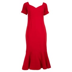 Cinq a Sept - Vestito Midi Off Shoulder Rosso Taglia L