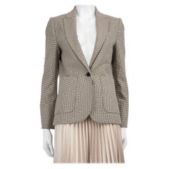 ME+EM Houndstooth Pattern Single Breasted Blazer Size S