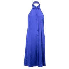 Sanne Vestido azul joya cuello haltern Talla S