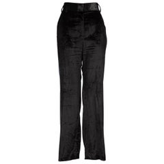 Sies Marjan - Pantaloni in velluto nero taglia L