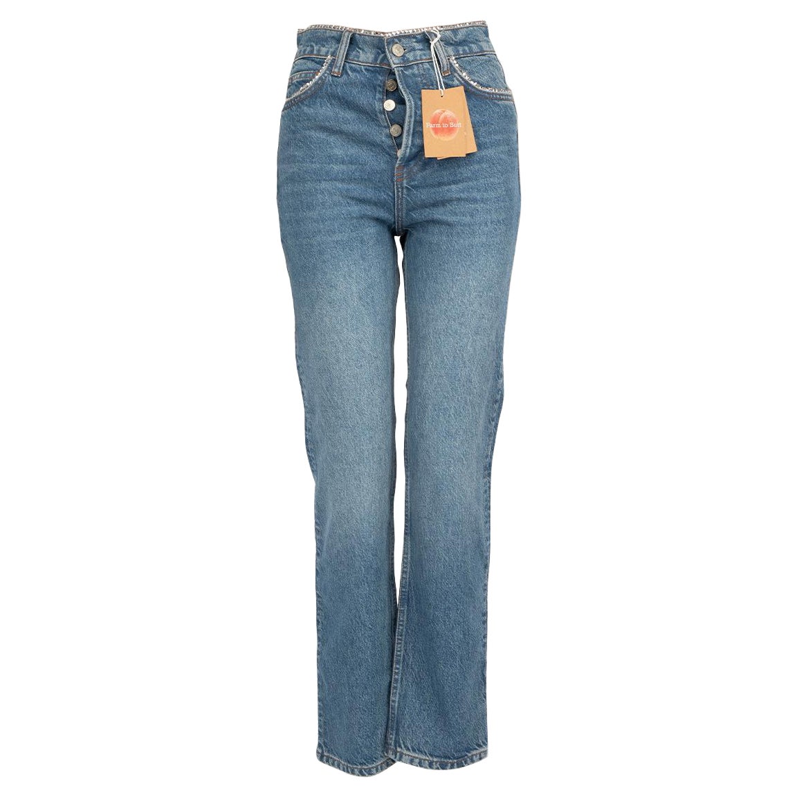 Jeans embellis Reformation bleu taille XS