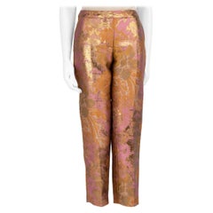 Dries Van Noten Floral Jacquard Tapered Trousers Size S