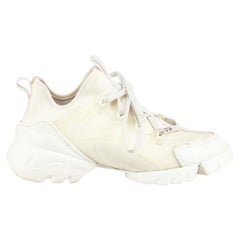 Dior White Chunky Sole D Connect Trainers Size IT 37