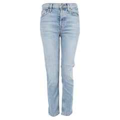 RE/DONE Blue High Rise Denim Skinny Jeans Size S