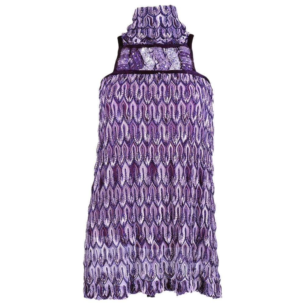Missoni Purple knit Mini For Sale