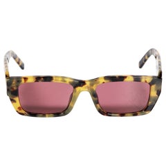 Palm Angels Rectangular Tortoiseshell Sunglasses