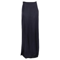 Maison Margiela Navy Column Maxi Skirt Size S