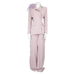 Honayda Purple Cut-Out Blazer & Trousers Set Size M