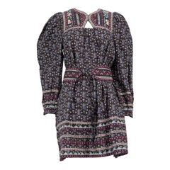 Vestido estampado floral con cinturón Sea New York Talla XS
