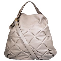 Smythson grand sac cabas texturé en cuir gris