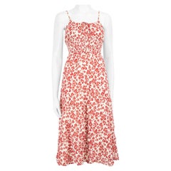 Reformation Floral Print Sleeveless Midi Dress Size S