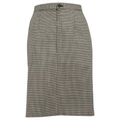 Gonna in lana con stampa pied-de-poule di Comme Des Garcons taglia M.