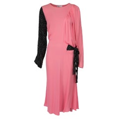 J. W. Anderson - Vestito con maniche a contrasto in seta rosa - taglia M.