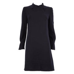 goat Navy Wool Long Sleeve Dress Size M