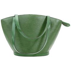 Louis Vuitton Saint Jacques GM Green Epi Leather Shoulder Bag Long