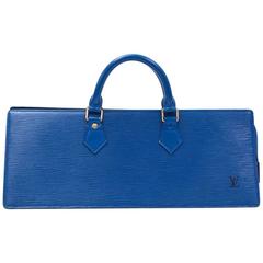Vintage Louis Vuitton Sac Triangle Blue Epi Leather Hand Bag
