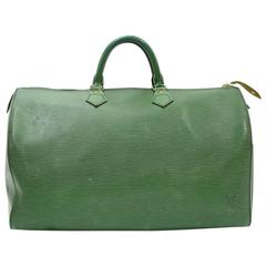 Vintage Louis Vuitton Speedy 40 Green Epi Leather City Hand Bag 2