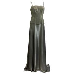 RALPH LAUREN Collection Metallic Evening Gown 