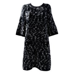 Chanel Fluffy Boucle Knit Relaxed Dress 38 FR