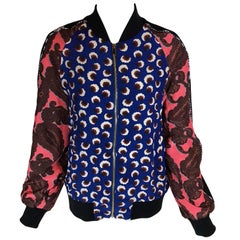 Stella McCartney Floral Print Silk Bomber Jacket  