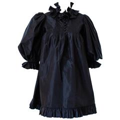 Vintage 1970s Yves Saint Laurent Rive Gauche Babydoll Dress