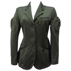 Issey Miyake Rare Green Bomber Jacket 2