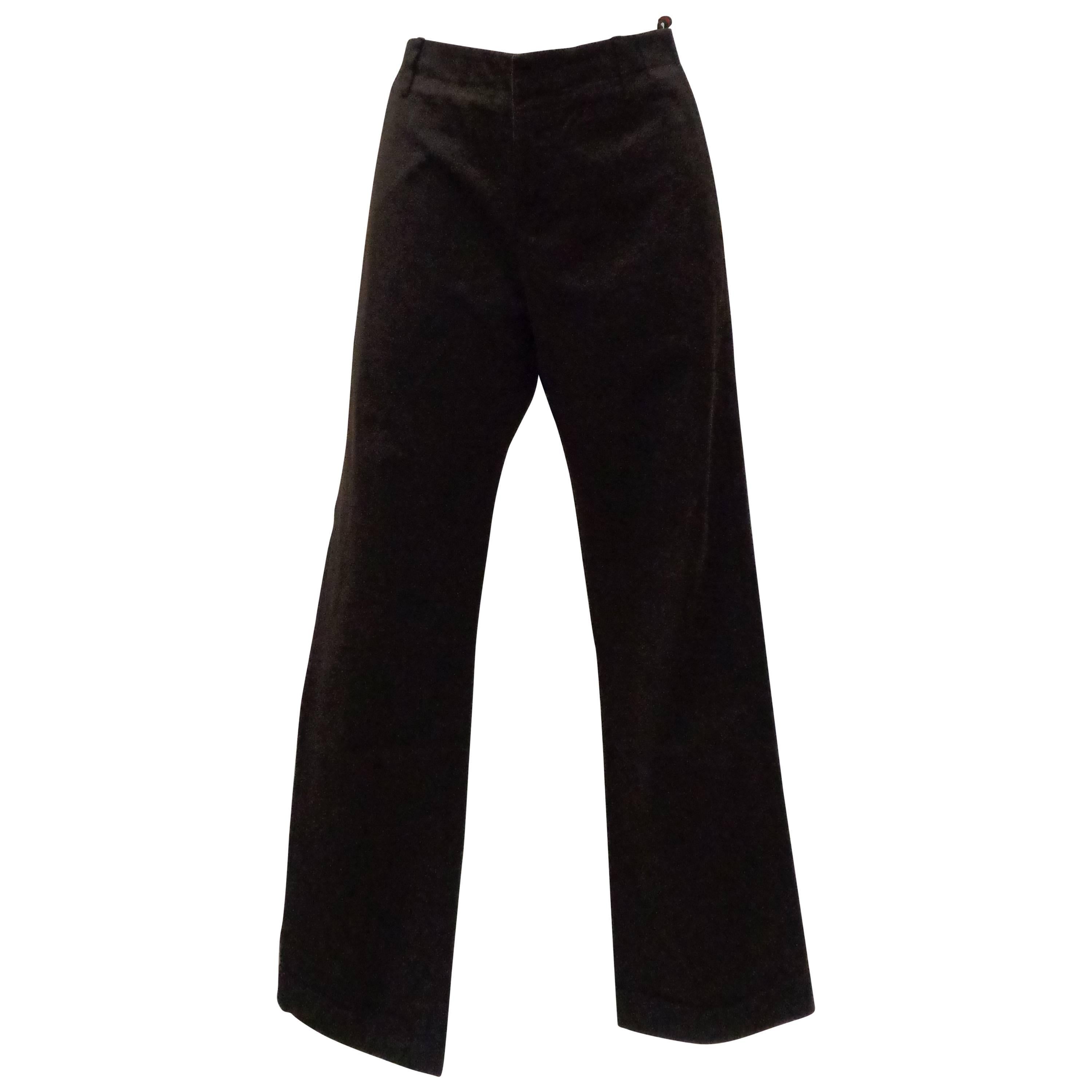 Gucci Brown Cotton Trousers