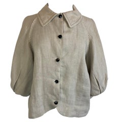 Vintage Lanvin linen jacket, etè 2006 collection.